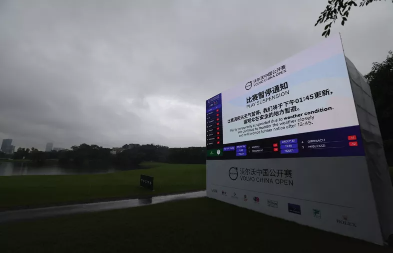 Volvo China Open : Le troisième tour repoussé à dimanche